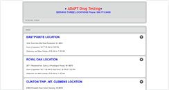 Desktop Screenshot of adaptdrugtesting.com