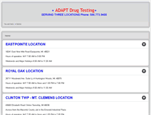 Tablet Screenshot of adaptdrugtesting.com
